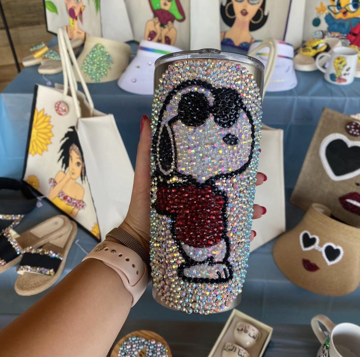 Sparkling strass pieces