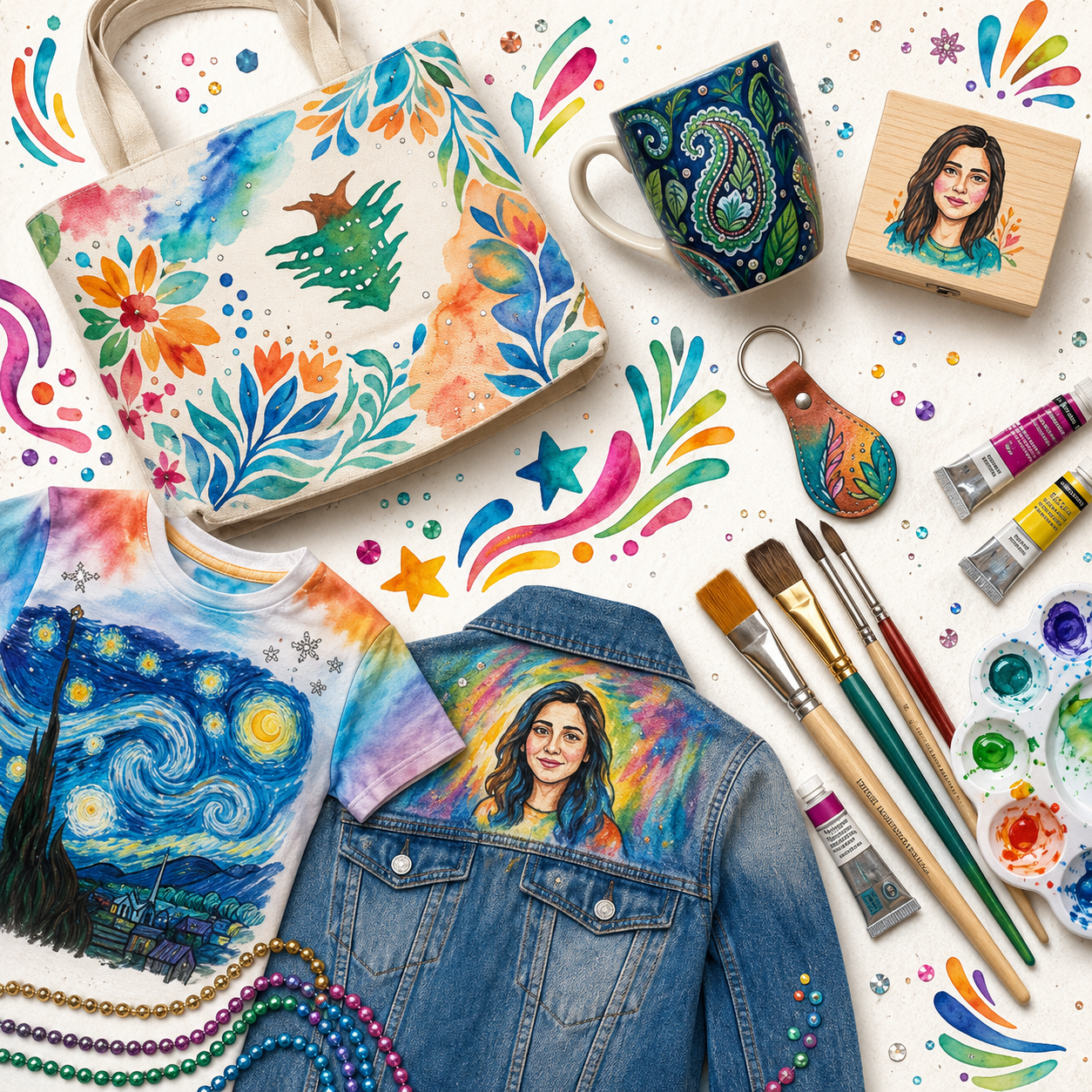 Personalized handmade artwork by Ashkal Alwan